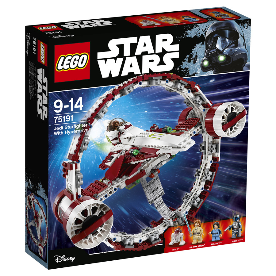 lego star wars jedi starfighter with hyperdrive 75191