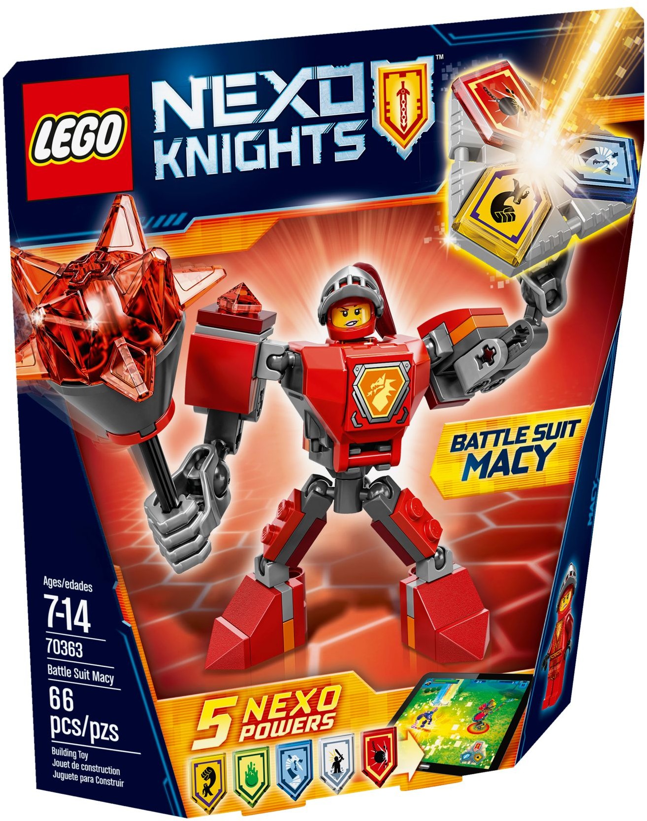 lego nexo knights battle suit clay