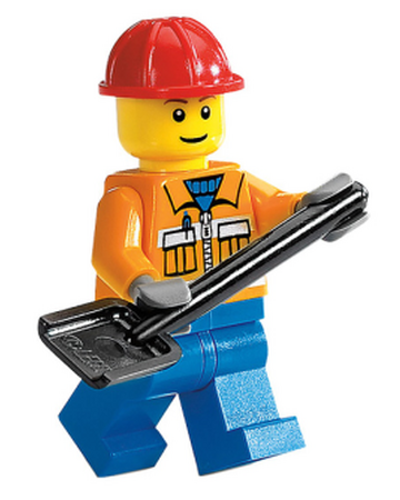 lego construction worker minifigure