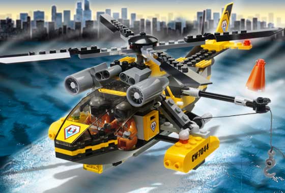 lego mountain rescue helicopter