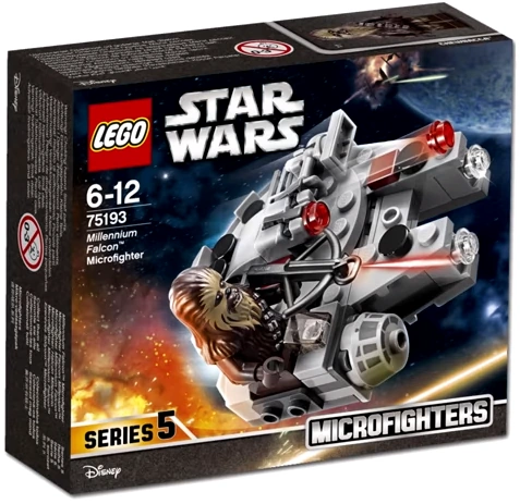 lego star wars 75193 millennium falcon microfighter