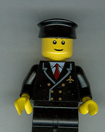 lego airline pilot minifigure