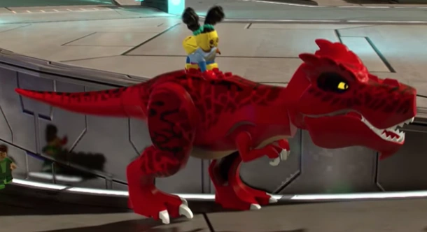 red dinosaur lego