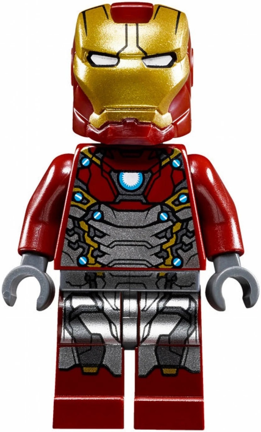 lego iron man marks