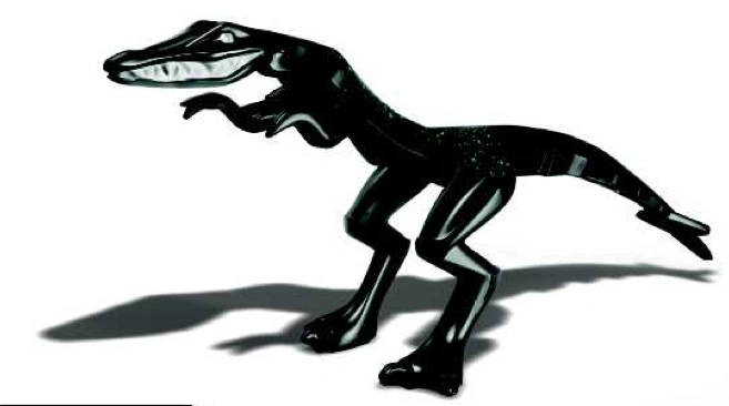 black lego dinosaur