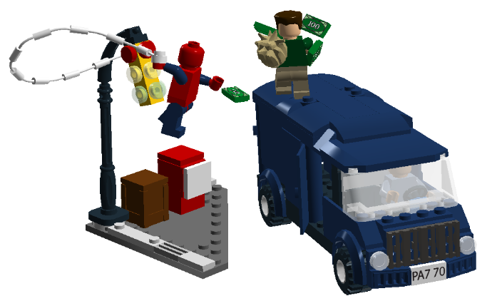 spiderman and sandman lego