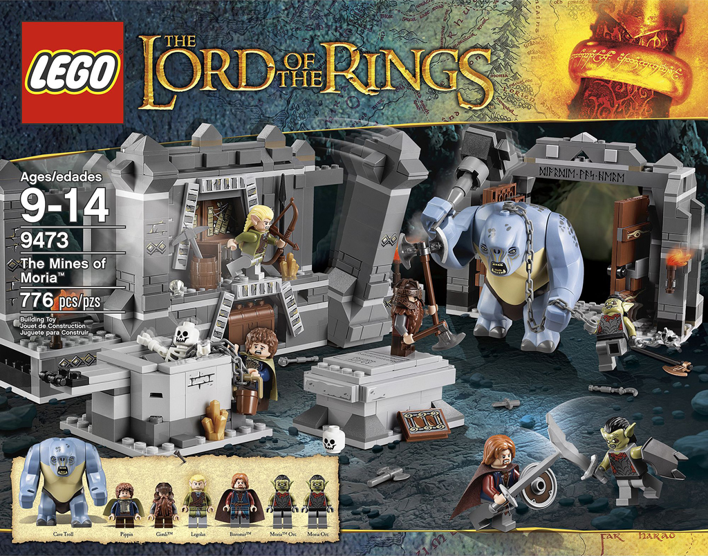 PEREGRIN TOOK THE HOBBIT LEGO PIPPIN SWORD minifigure LOTR set 9473 moria