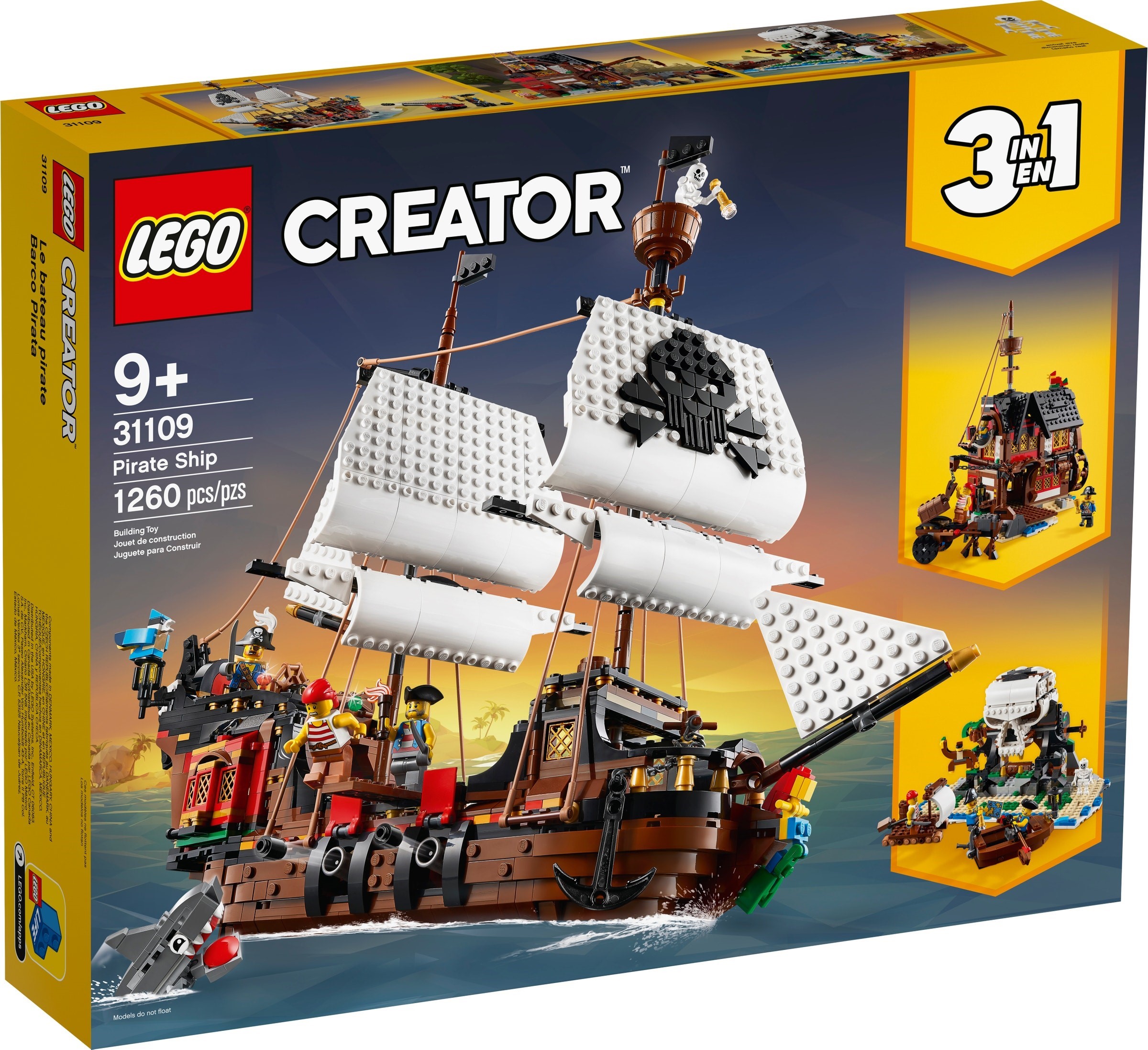 toy pirate ship & pirate play set