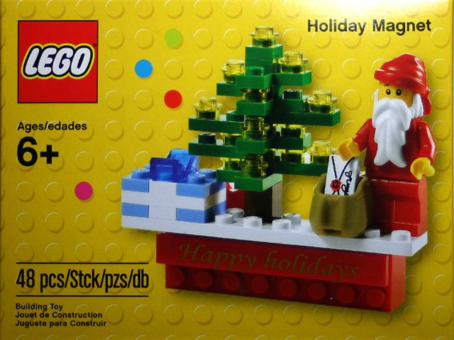 lego holiday magnet