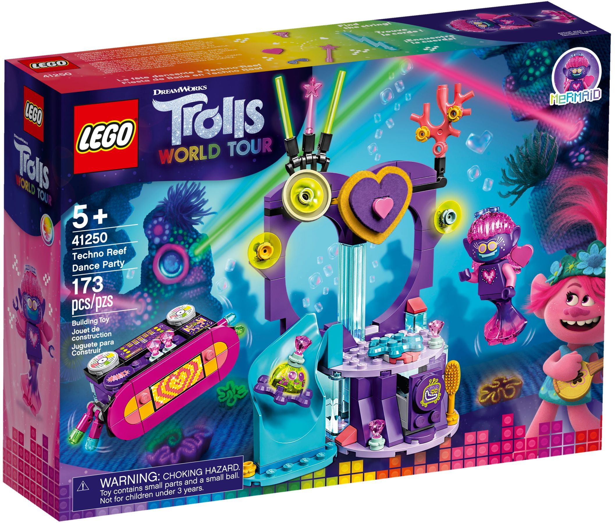 Great Trolls Gift for Creative Kids New 2020 LEGO Trolls World Tour Lonesome Flats Raft Adventure 41253 Kids Building Kit 159 Pieces 
