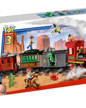 lego toy story 3 western train chase