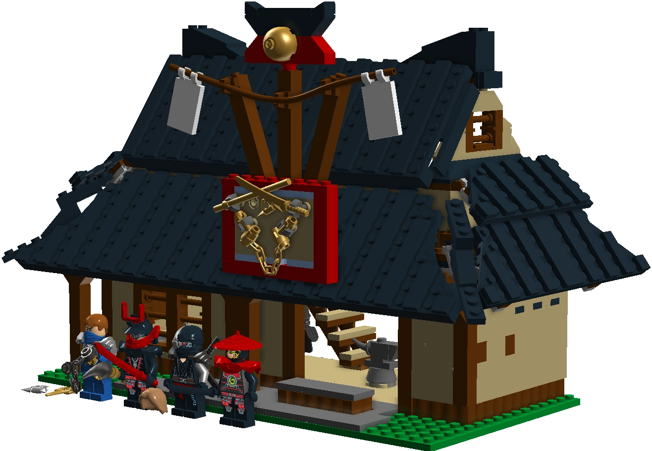 lego ninjago blacksmith shop