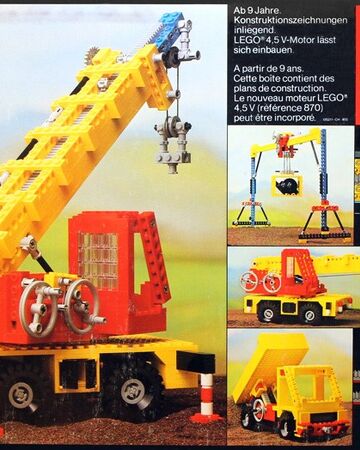 lego crane yellow