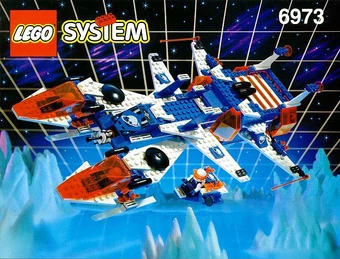 lego blue spaceship