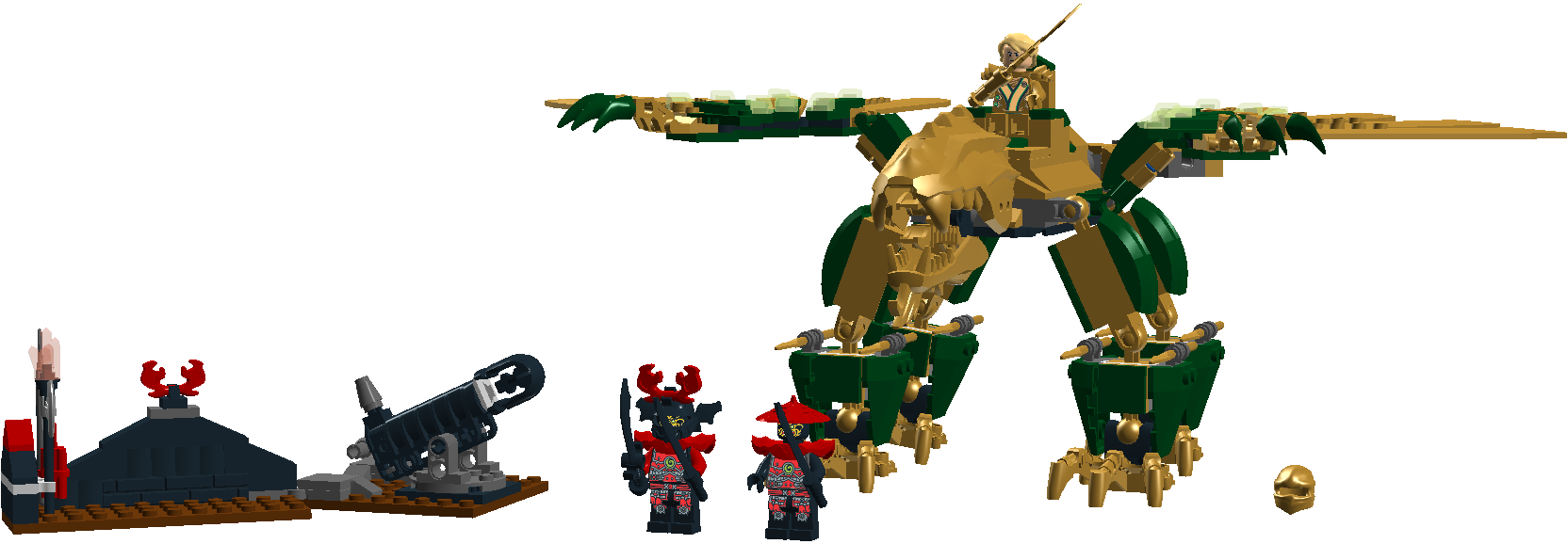 lego ninjago golden dragon master
