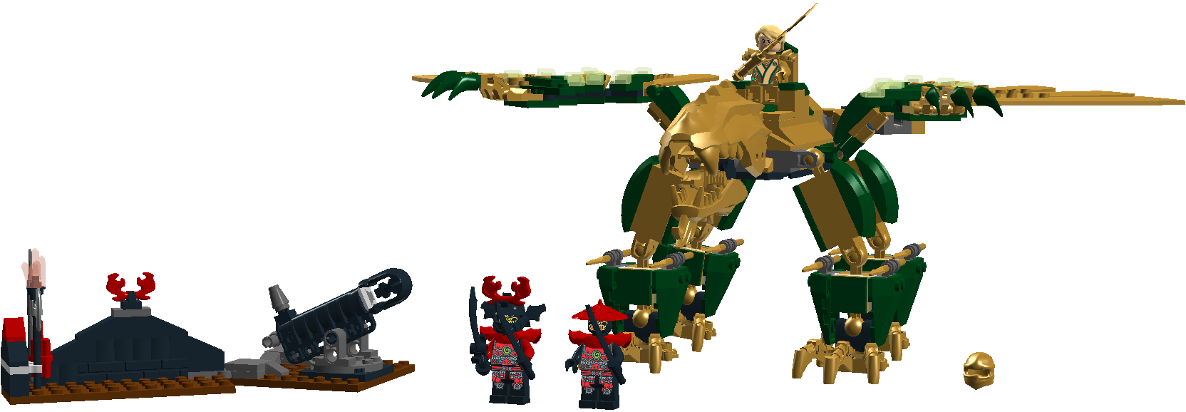 lego custom dragon