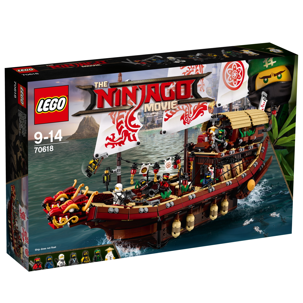 ninjago boat 70618