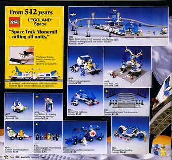 lego space train set