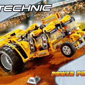 lego pull string motor