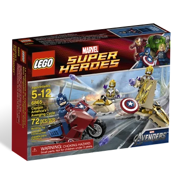 captain america motorcycle lego set