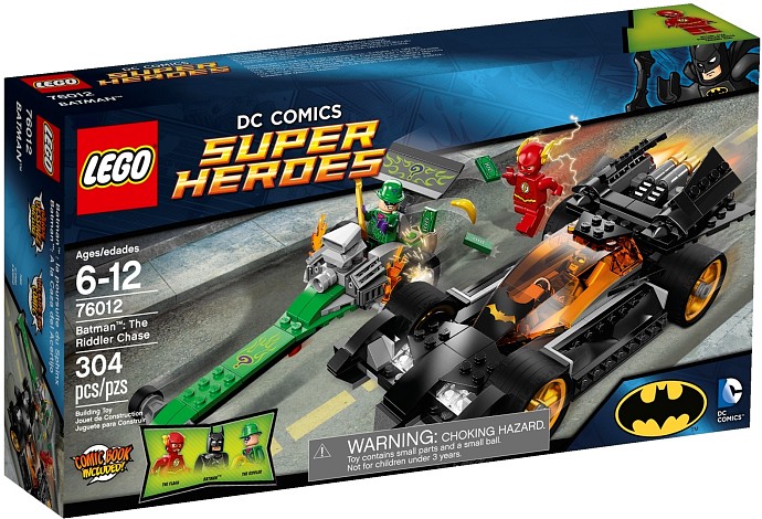 LEGO DC Comics Super Heroes 76012 Batman The Riddler Chase 304 pc set Age 6-12 Y