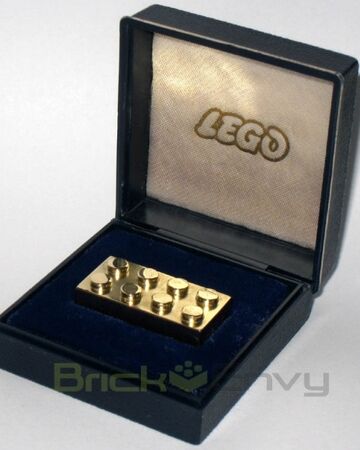 solid gold lego brick