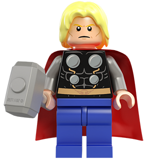Lego Super Heroes Minifigure body Torso Thor MARVEL Minifig Part 6869 6868