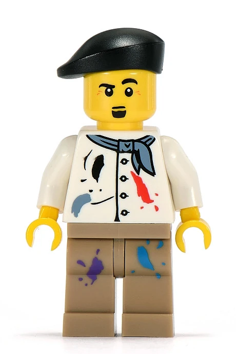 lego painter minifigure