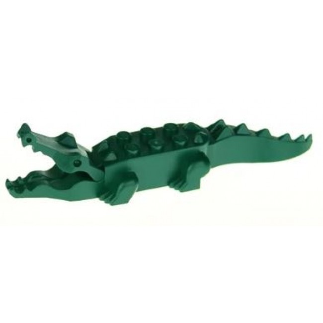 Lego Dark Green Alligator Crocodile Dragon Dinosaur Tail 6028 Replacement Part
