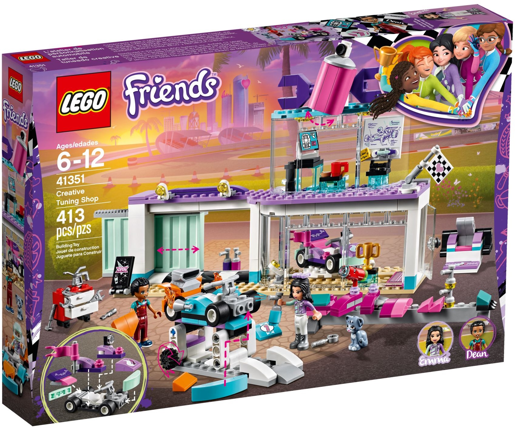 lego friends race car