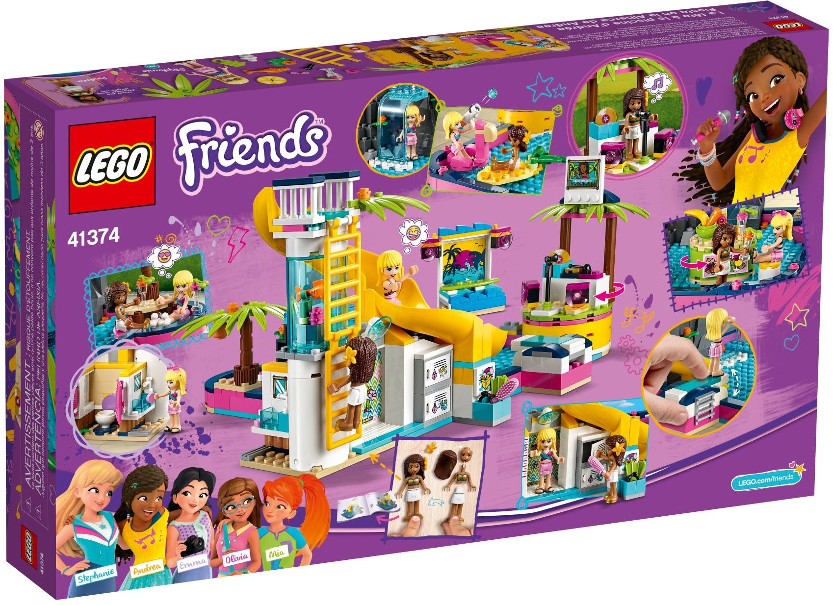 lego friends summer pool party