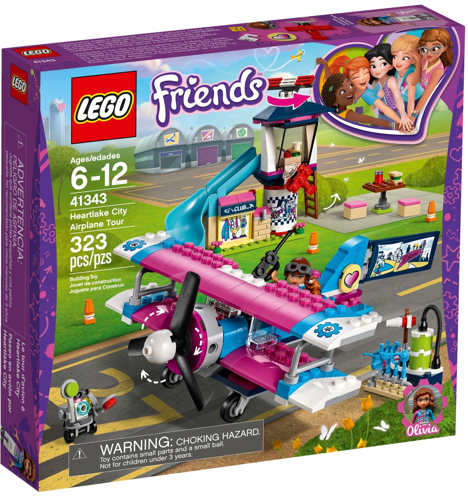 lego friends aeroplane 41343