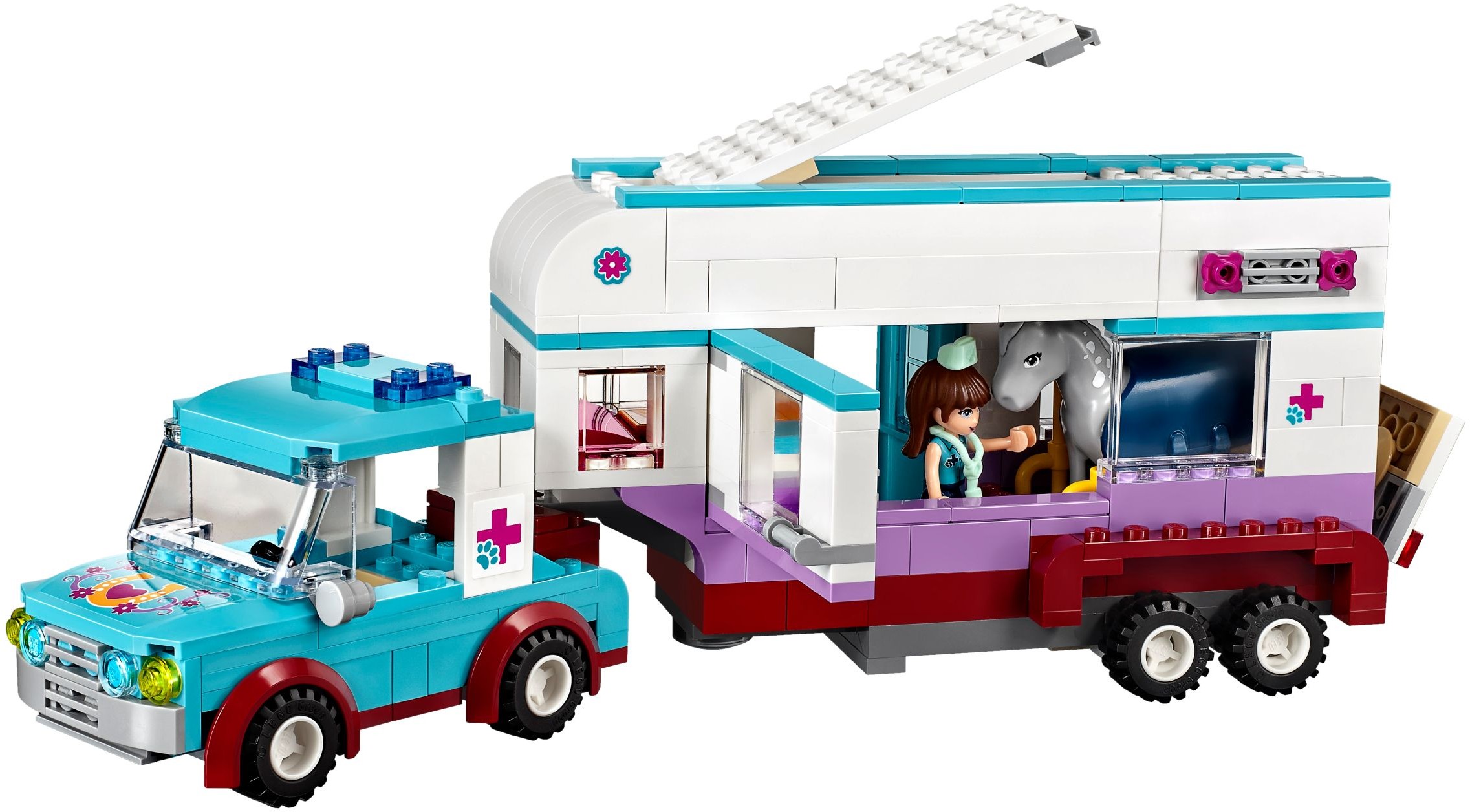 lego 41125 friends horse vet trailer