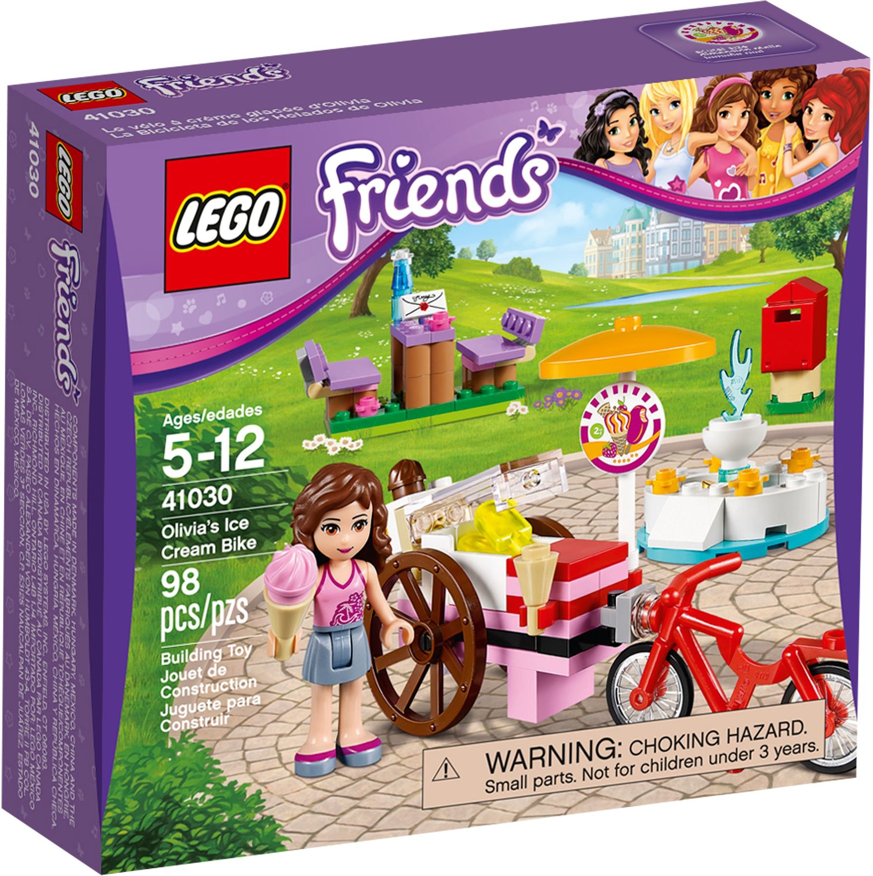 lego friends olivia's ice cream bike