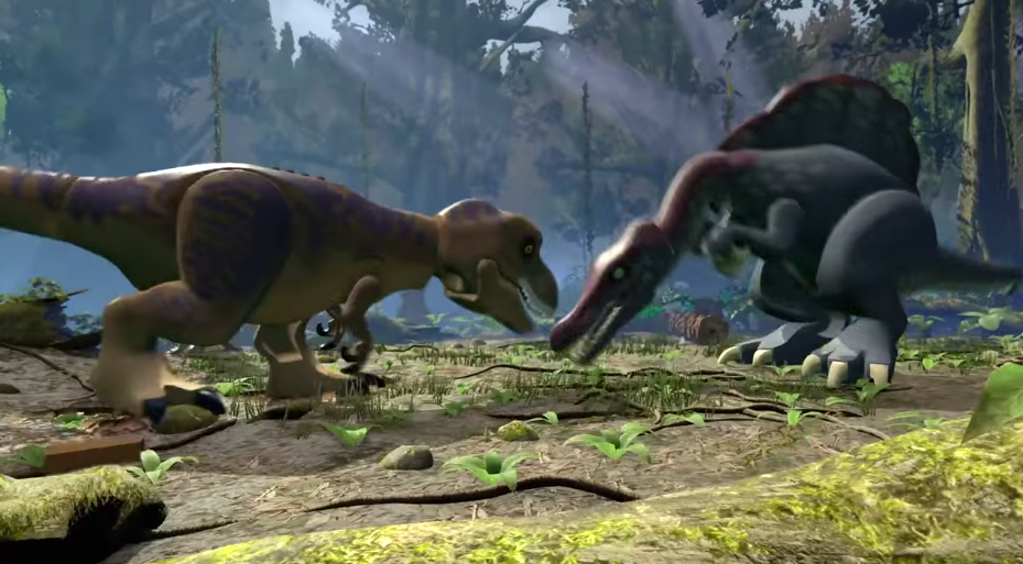 Spinosaurus vs t-rex scene (the REAL version) | Lego Jurassic World Wikia | Fandom