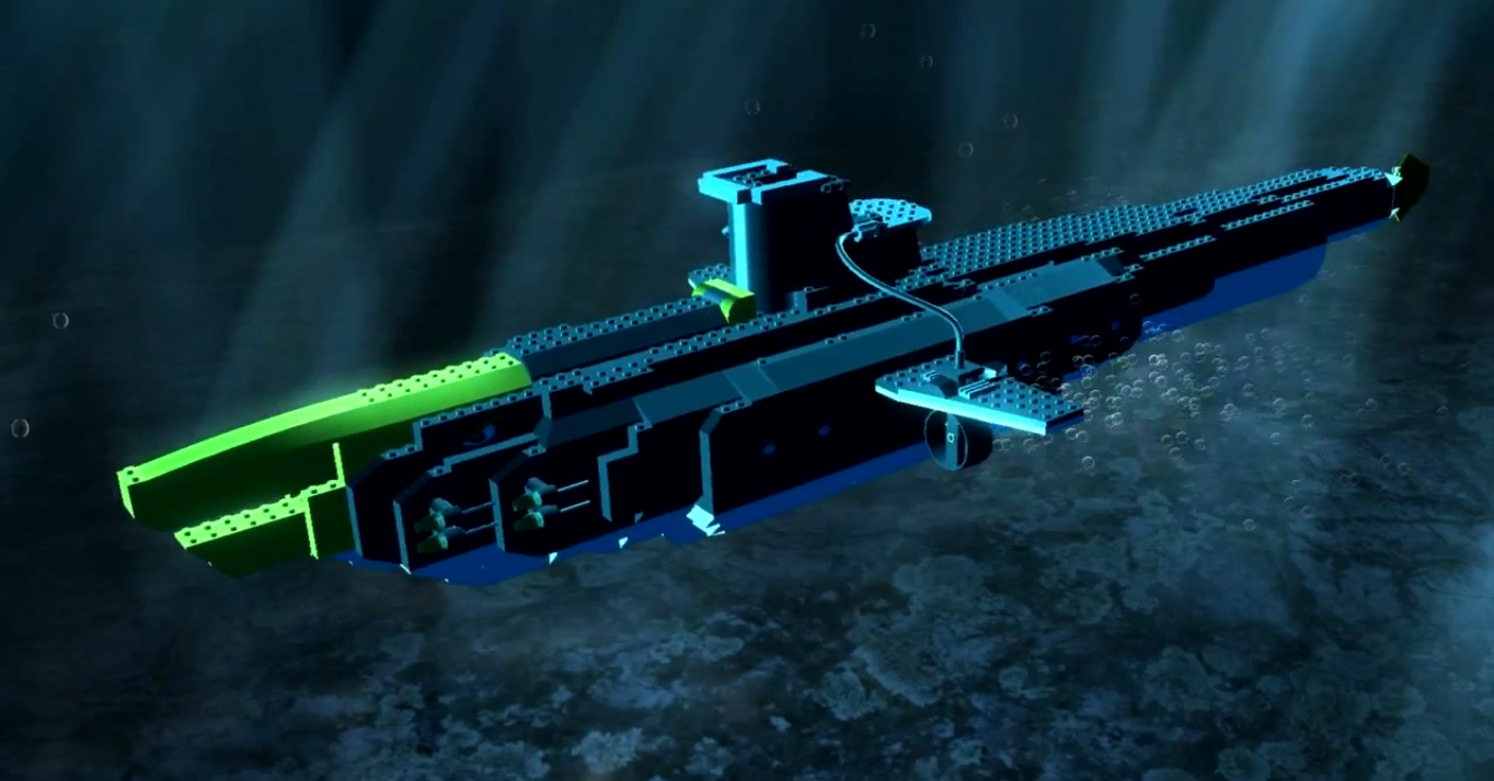 batman lego submarine