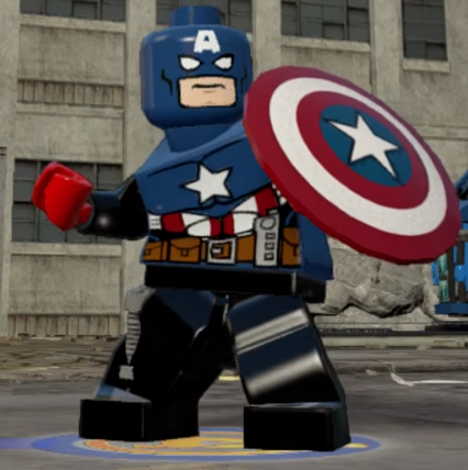 marvel lego captain america and mr fantastic