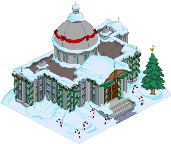 Image Manoir de Burns de Noël.png Wiki Les Simpson Springfield