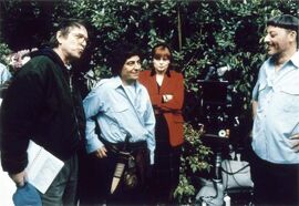 Tournage - Les Visiteurs II - Poiré, Clavier, Robin, Reno (1997)