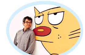 Peter Hannan with Cat from CatDog