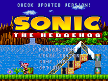 Sonic Flash title screen