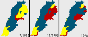 Situace v Libanonu 1995-1998