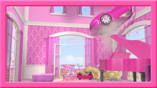 barbie dream house inside