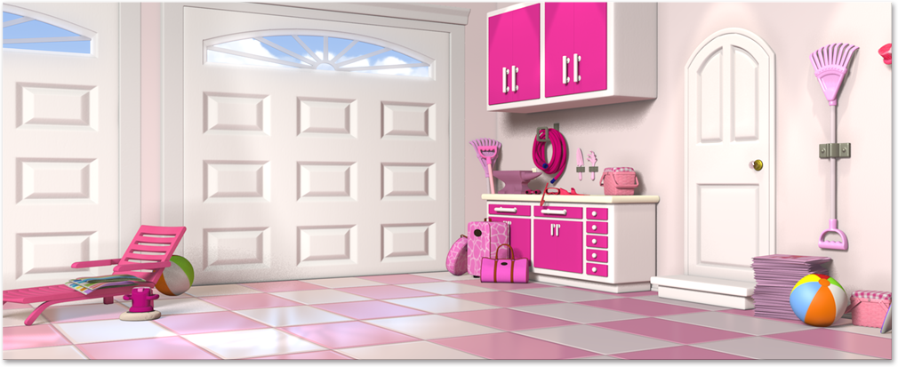 barbie dreamhouse room