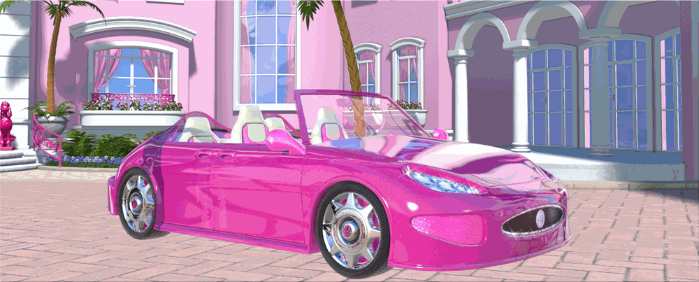 barbie dream house and car