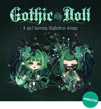 line play gothic doll