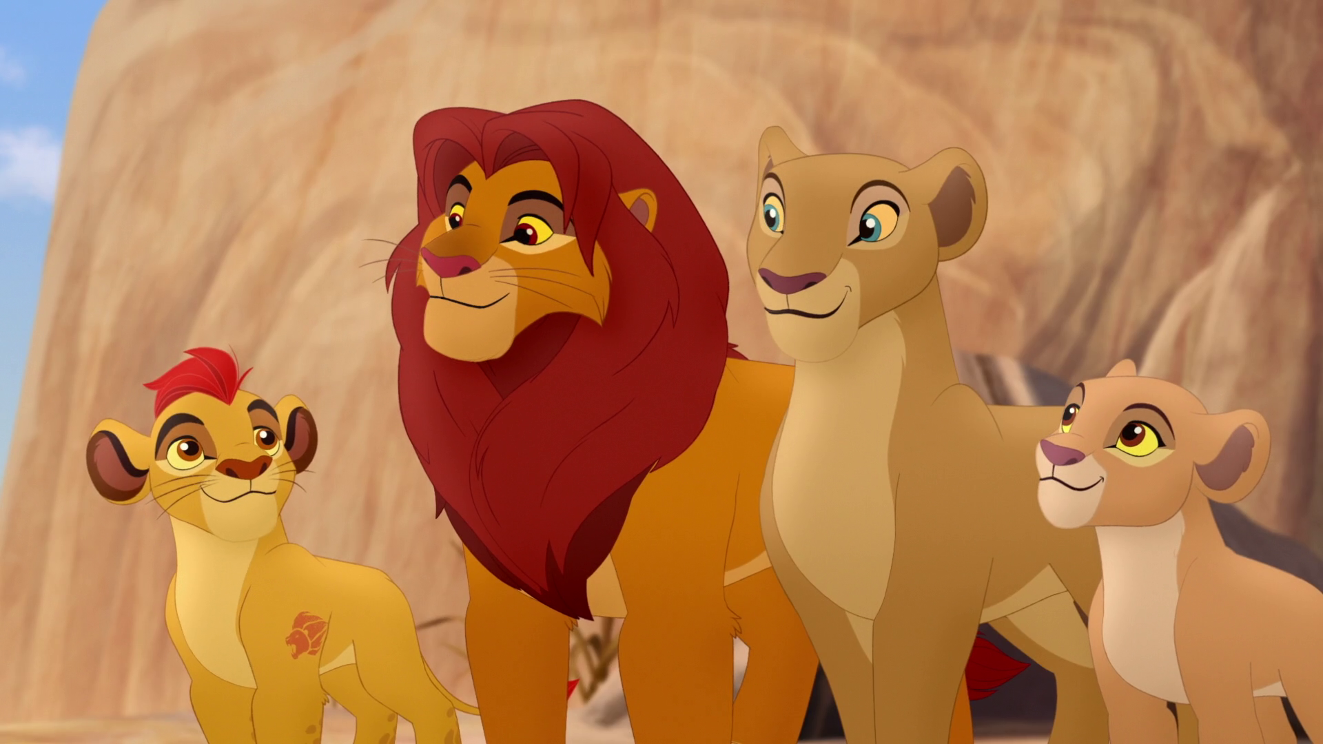 lion guard simba and kiara