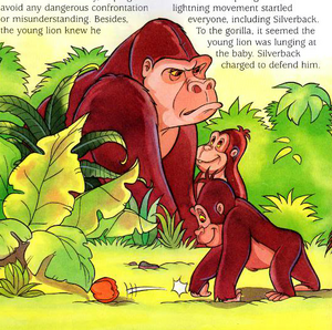 Silverback with son