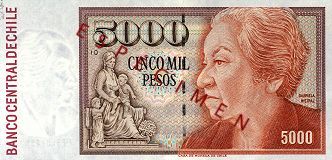 Billete de $5.000