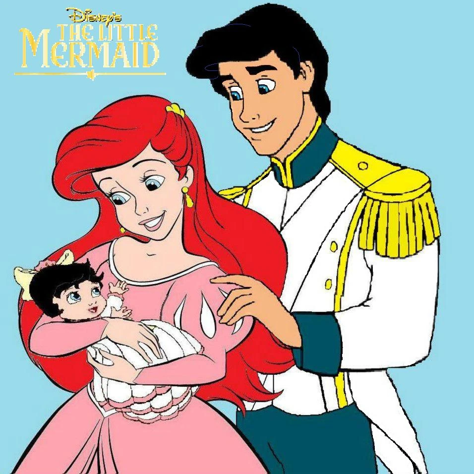 Image - Ariel eric and baby melody.jpg | The Little Mermaid | FANDOM ...